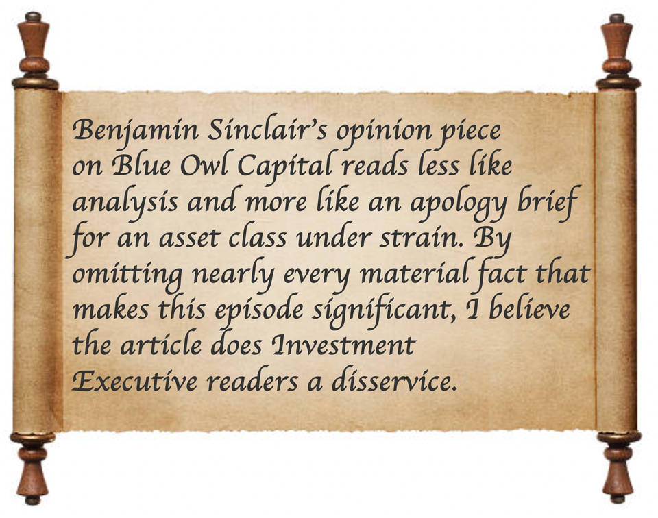 BTE Newsletter #18: "selective reassurance from a commentator who is not a disinterested party."